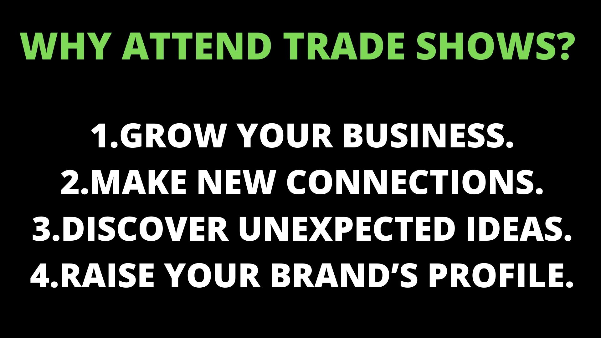 Attending Trade Show Benefits