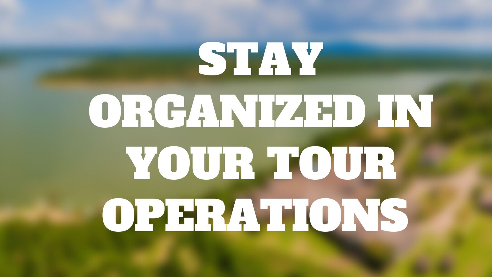 Organize A Tour Company