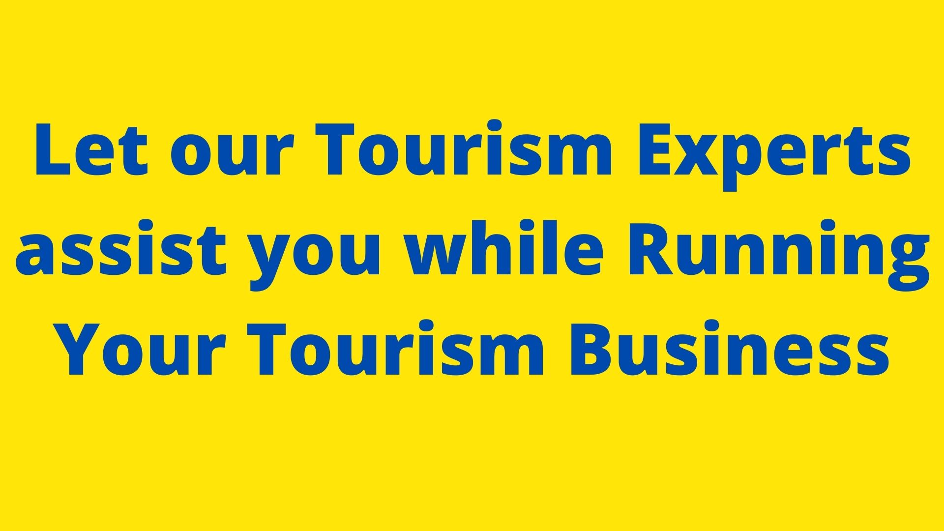 Tourism Business Expert