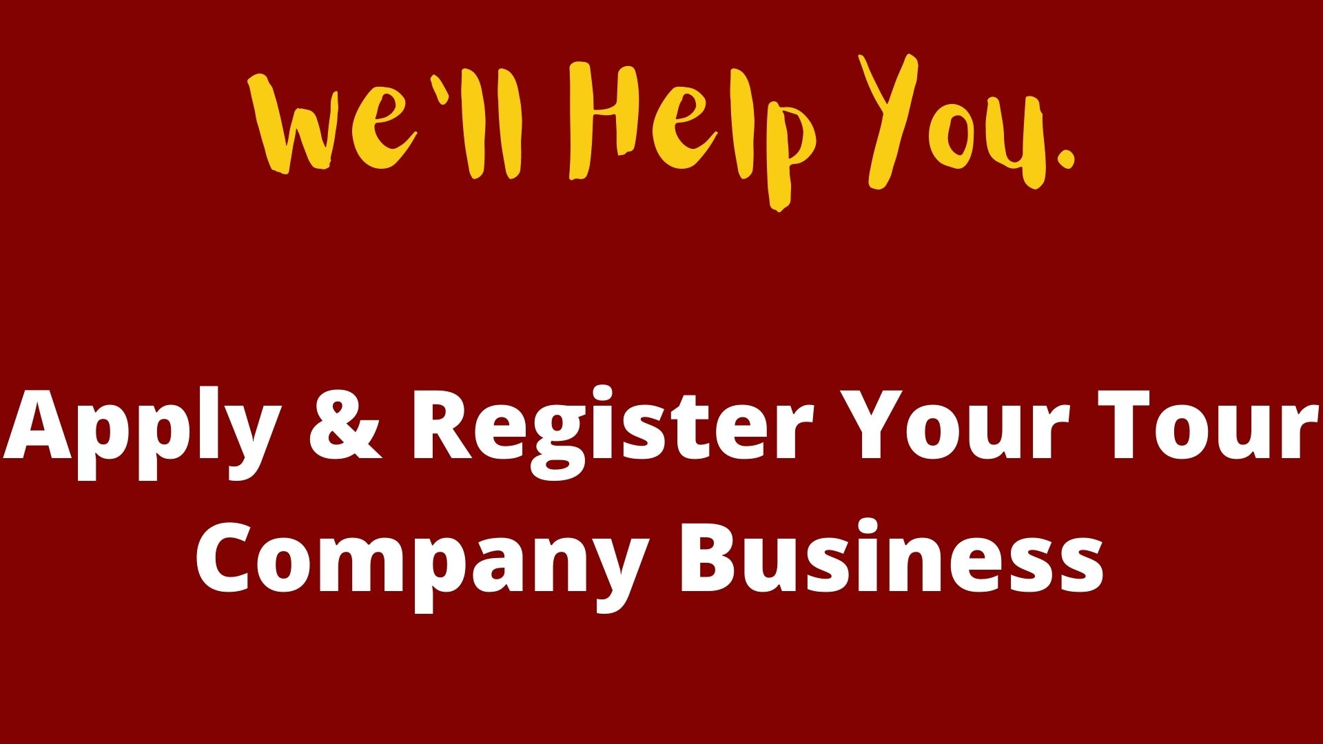 How To Register Your Tour Company Business