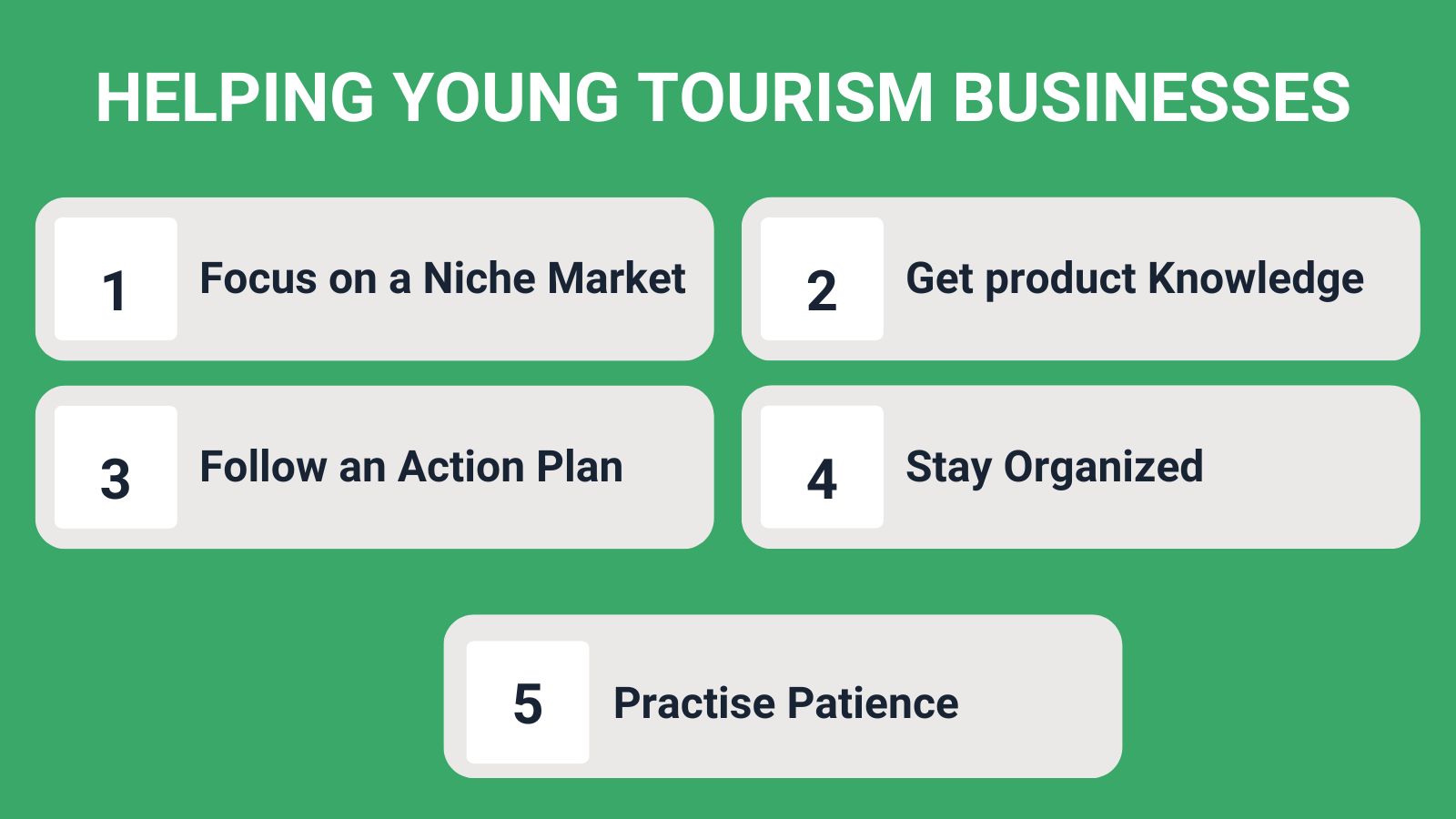 Tips For Young Tourism Businesses